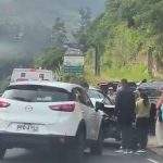 Choque múltiple genera caos vehicular en el nororiente de Quito